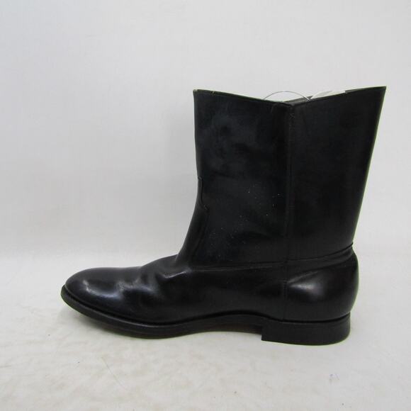 Mens Size 9 D Black Leather Cowboy Western Boots main image 6
